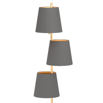 Stojacia lampa ALMEIDA 2 oceľ/mosadz 2
