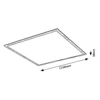 Stropné svietidlo ALMOND buk/biela, šírka 60 cm 4