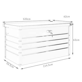 Záhradný box ALOM 3 svetlosivá 9