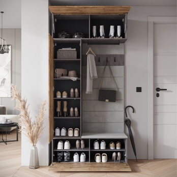 Predsieňová stena ALTANA matera/gaštan 2