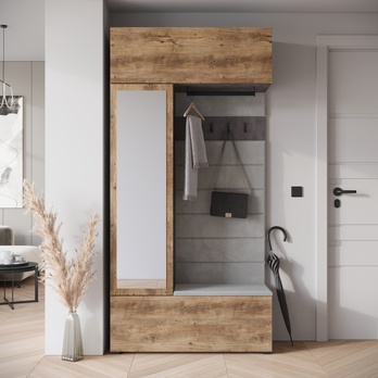 Predsieňová stena ALTANA matera/gaštan 3