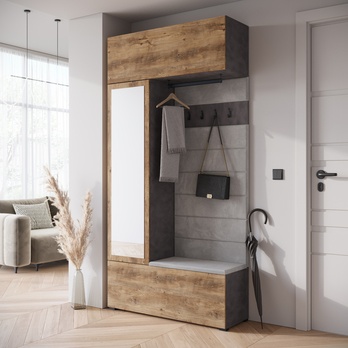 Predsieňová stena ALTANA matera/gaštan 1