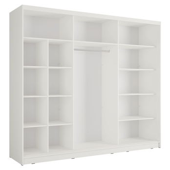 Šatníková skriňa ALUNA II biela 2