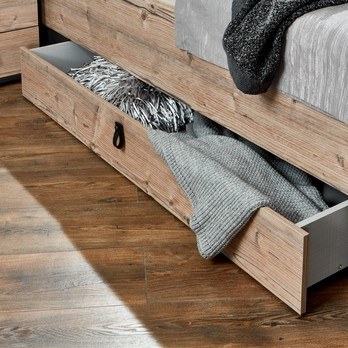 Posteľ ALYSSA strieborná jedľa/grafit, 180x200 cm 4