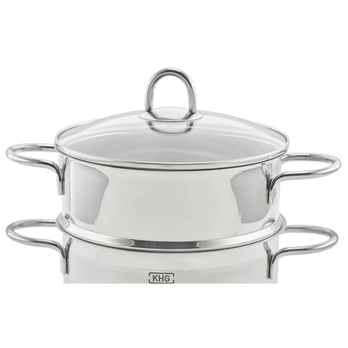 Sada hrncov AMÁLIA 9 ks (5 hrncov, 6 pokrievok, 3 panvice, 1 naparovacia vložka) 4