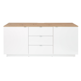 TV komoda AMBER II biela/dub artisan 3