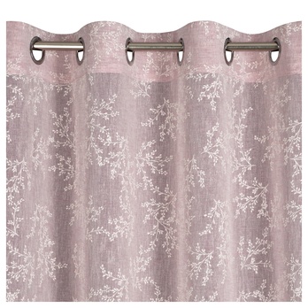 Záves AMBER ružová/biela 3