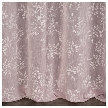 Záves AMBER ružová/biela 4