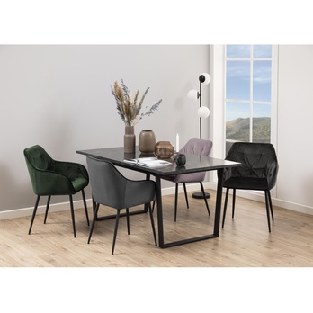 Jedálenský stôl AMBLE 2 čierna 1