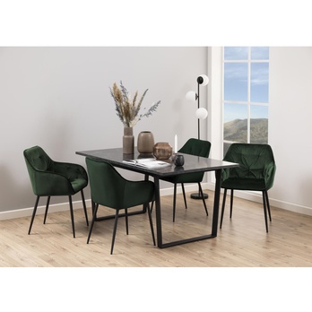 Jedálenský stôl AMBLE 2 čierna 3