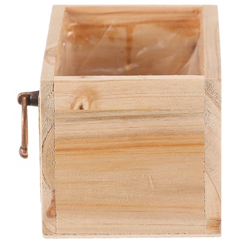 Obal na kvetináč AMIEL drevo, šírka 20 cm 4