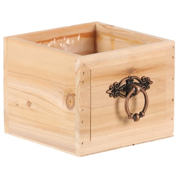 Obal na kvetináč AMIEL drevo, šírka 13 cm 1