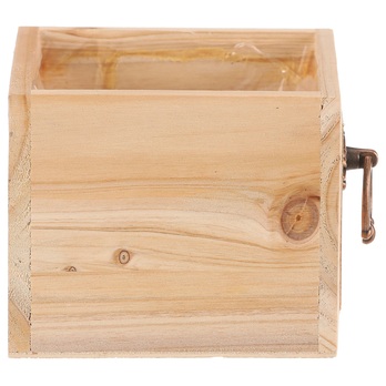 Obal na kvetináč AMIEL drevo, šírka 13 cm 2