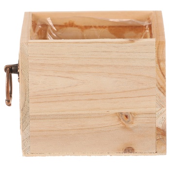 Obal na kvetináč AMIEL drevo, šírka 13 cm 4