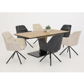 Jedálenská stolička AMIRA S antracitová 1