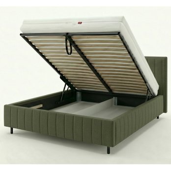 Posteľ s roštom AMMON olivová, 160x200 cm 2