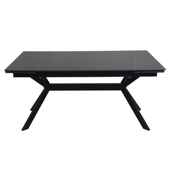 Jedálenský stôl AMPIRAO čierna, šírka 160 cm 3