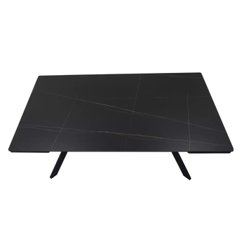 Jedálenský stôl AMPIRAO čierna, šírka 160 cm 4