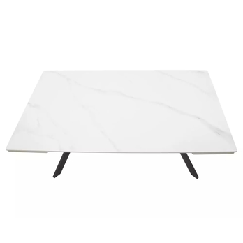 Jedálenský stôl AMPIRAO biela/čierna, šírka 180 cm 5