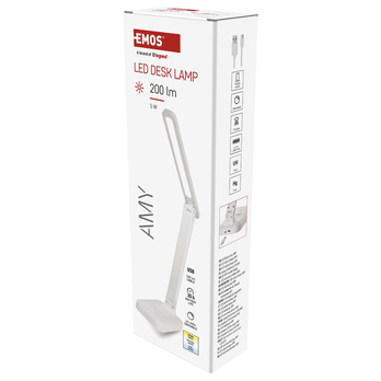 Stolná LED lampa AMY biela 2