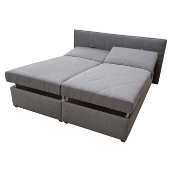 Posteľ s matracom ANABEL sivá, 180x200 cm 1