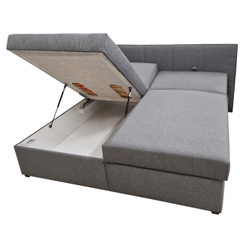 Posteľ s matracom ANABEL sivá, 180x200 cm 2