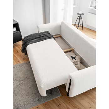 Pohovka ANDORRA biela/čierna 3