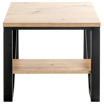 Prístavný stolík ANGELO čierna/dub 3