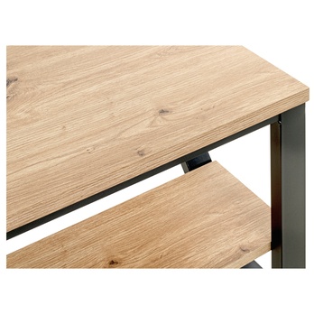 Prístavný stolík ANGELO čierna/dub 5