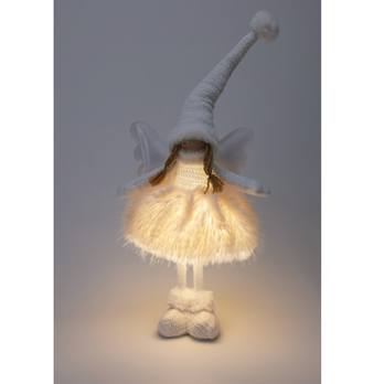 Dekorácia stojaci anjel ANGIE biela, výška 50 cm 1