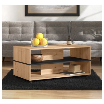 Konferenčný stolík  ANIA dub artisan/čierna 1