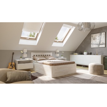 Posteľ APOLONIE BOX I buk/biela, 120x200 cm 1