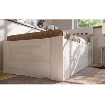 Posteľ APOLONIE BOX I buk/biela, 80x200 cm 3