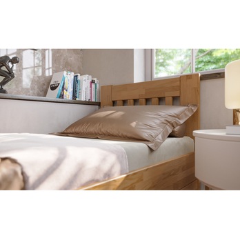 Posteľ APOLONIE BOX I dub/orech svetlý, 90x200 cm 3