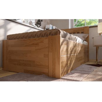 Posteľ APOLONIE BOX I dub/orech svetlý, 100x200 cm 5