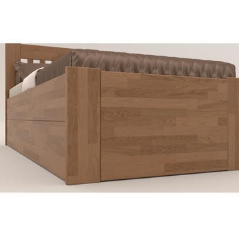 Posteľ APOLONIE BOX I dub/orech svetlý, 100x200 cm 3