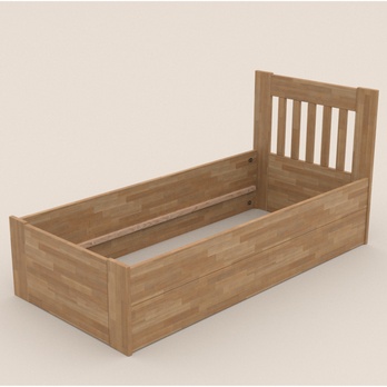 Posteľ APOLONIE BOX I dub, 90x200 cm 2