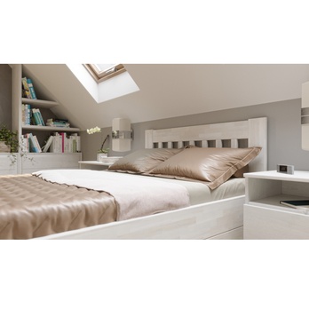 Posteľ APOLONIE BOX I buk/biela, 120x200 cm 2