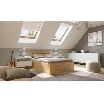 Posteľ APOLONIE BOX II buk, 140x200 cm 1