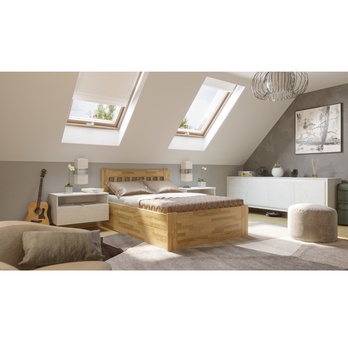 Posteľ APOLONIE BOX II dub, 140x200 cm 1