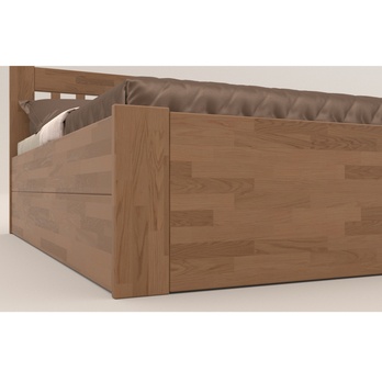 Posteľ APOLONIE BOX II dub/orech svetlý, 140x200 cm 3