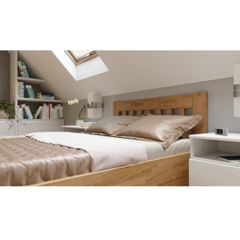 Posteľ APOLONIE BOX II dub/orech svetlý, 140x200 cm 5
