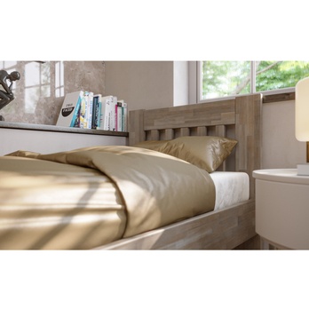 Posteľ APOLONIE I buk/sivá, 90x200 cm 3