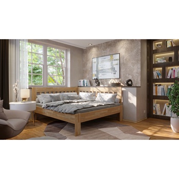 Rohová posteľ APOLONIE buk/pravá, 160x200 cm 1