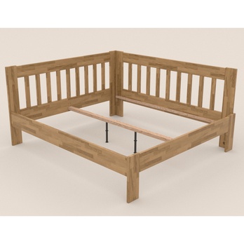 Rohová posteľ APOLONIE dub/pravá, 160x200 cm 2