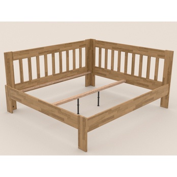 Rohová posteľ APOLONIE dub/ľavá, 180x200 cm 2