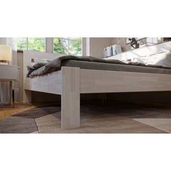 Rohová posteľ APOLONIE pravá, buk/biela, 180x200 cm 5