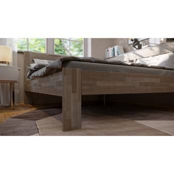 Rohová posteľ APOLONIE pravá, buk/sivá, 180x200 cm 4