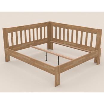 Rohová posteľ APOLONIE buk/pravá, 160x200 cm 2