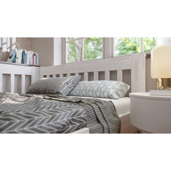 Rohová posteľ APOLONIE ľavá, buk/biela, 160x200 cm 6